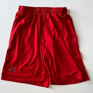 Red under armour shorts